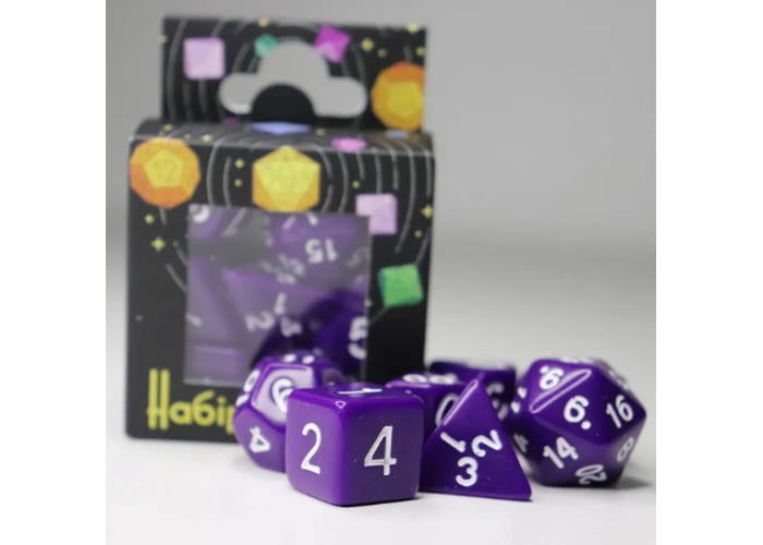 Набор кубиков Opaque 7 Dice Set - Dark purple (7 шт.)