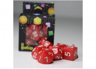 Набір кубиків Opaque 7 Dice Set - Red (7 шт.)