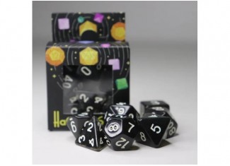 Набір кубиків Transparent 7 Dice Set - Black (7 шт.)