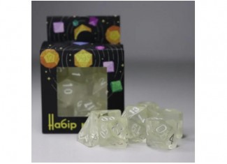 Набор кубиков Transparent 7 Dice Set - Colorless (7 шт.)