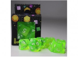 Набір кубиків Transparent 7 Dice Set - Light green (7 шт.)