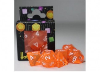 Набір кубиків Transparent 7 Dice Set - Orange (7 шт.)