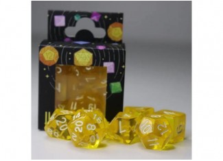 Набір кубиків Transparent 7 Dice Set - Yellow (7 шт.)