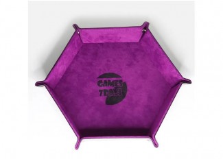 Лоток для кубиков Hexagon dice tray - Light purple