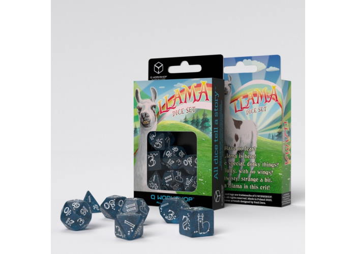 Набір кубиків Shimmering Llama Dice Set (7 шт.)