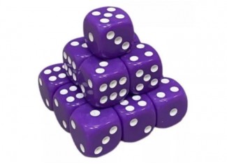 Кубик D6 з точками (пурпурний) (1 шт.)