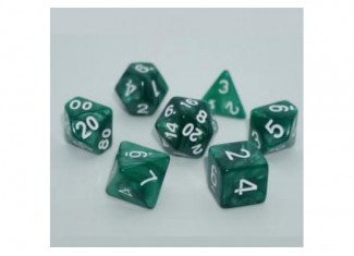Набор кубиков Pearl 7 Dice Set - Dark Green (7 шт.)