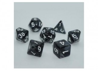 Набор кубиков Pearl 7 Dice Set - Black (7 шт.)