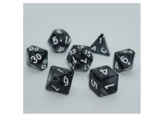 Набір кубиків Pearl 7 Dice Set - Black (7 шт.)