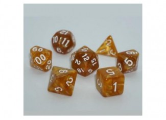 Набор кубиков Pearl 7 Dice Set - Gold (7 шт.)