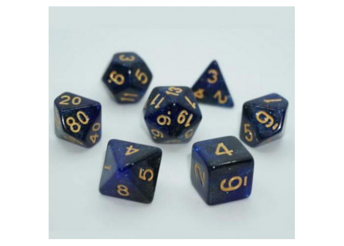 Набір кубиків Galaxy 7 Dice Set - Dark blue (7 шт.)