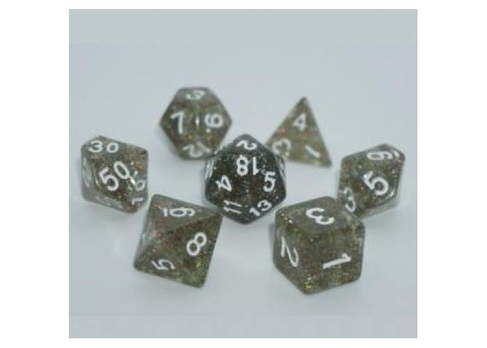 Набор кубиков Glitter 7 Dice Set - Grey (7 шт.) Набор кубиков Glitter 7 Dice Set - Grey (7 шт.)