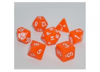 Набір кубиків Opaque 7 Dice Set - Orange (7 шт.)