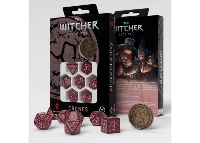Набор кубиков The Witcher Dice Set. Crones - Whispess (7 шт.)