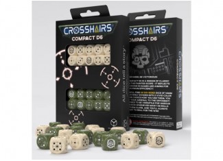 Набір кубиків Crosshairs Compact D6: Beige&Olive (20 шт.)