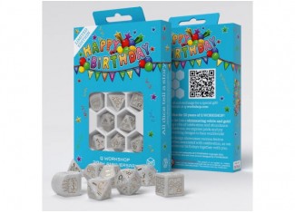 Набір кубиків Q WORKSHOP 20 years: Happy Birthday Dice Set (8 шт.)