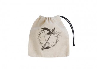 Мішечок для кубиків Elvish Beige & black Basic Dice Bag