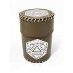 Чаша для кубиков D20 (коричневая) (Dice cup D20 brown)