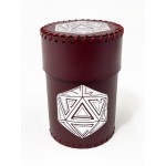 Чаша для кубиков D20 (бургунди) (Dice cup D20 burgundy)