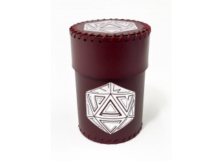 Чаша для кубиків D20 (бургунді) (Dice cup D20 burgundy)