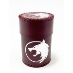 Чаша для кубиків Вовк (бургунді) (Dice cup Wolf burgundy)