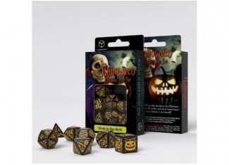 Набір кубиків Halloween Pumpkin Black & Glow in the dark Dice Set (7 шт.)