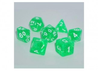 Набор кубиков Glitter 7 Dice Set - Light Green (7 шт.)