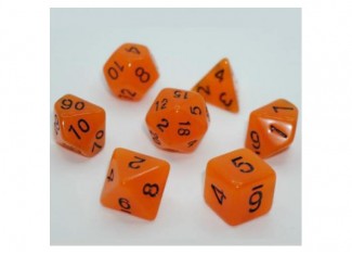 Набор кубиков Glow in the dark 7 Dice Set - Orange (7 шт.)
