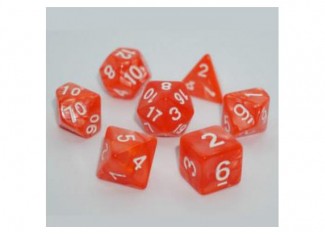 Набір кубиків Pearl 7 Dice Set - Coral (7 шт.)