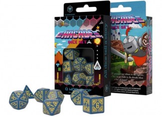 Набір кубиків Arcade Blue & yellow Dice Set (7 шт.)