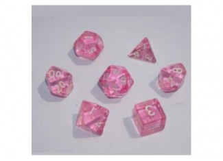 Набор кубиков Transparent 7 Dice Set - Pink (7 шт.)