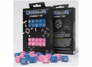 Набор кубиков Crosshairs Compact D6: Blue&Pink (20 шт.)