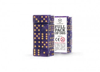 Набор кубиков Full Pack of D6s: Shimmering Purple&Gold (20 шт.)