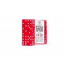 Набор кубиков Full Pack of D6s: Red&White (20 шт.)