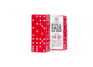 Набор кубиков Full Pack of D6s: Red&White (20 шт.)