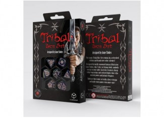 Набор кубиков Tribal Dice Set: Blue-green & Beige (7 шт.)