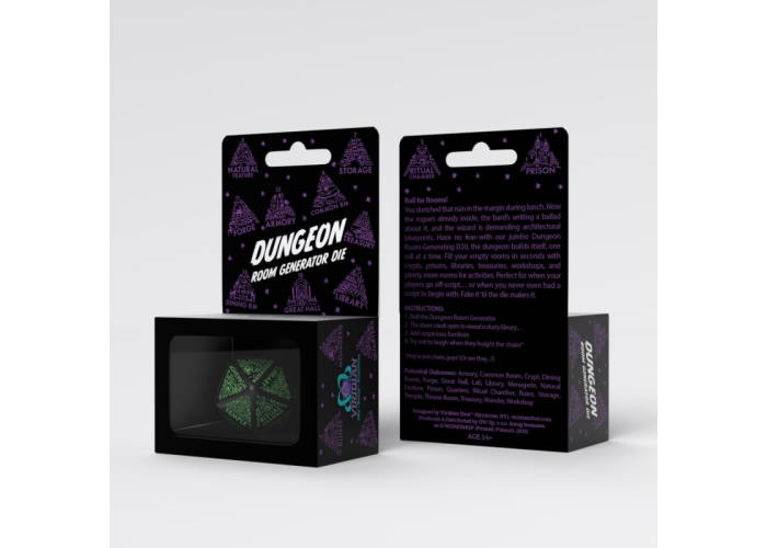 Кубик Dungeon Generator Die: Black&Green