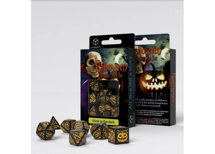 Набор кубиков Halloween Pumpkin - Jack O`Lantern Set (7 шт.)