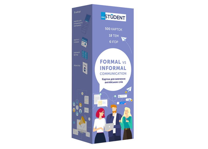 Карточки для изучения английского языка English Student Formal&Informal Communication (укр.)