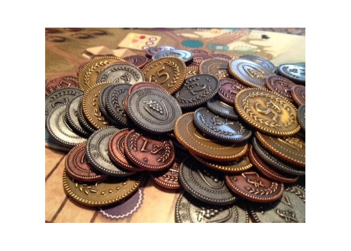 Металлические монеты для игры Виноделие (Viticulture Metal Lira Coins)