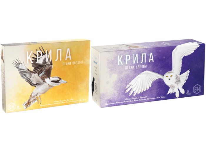 Набор дополнений к игре Крылья: Птицы Европы + Птицы Океании (укр.)