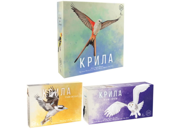 Крылья с дополнениями Птицы Европы + Птицы Океании (укр.)