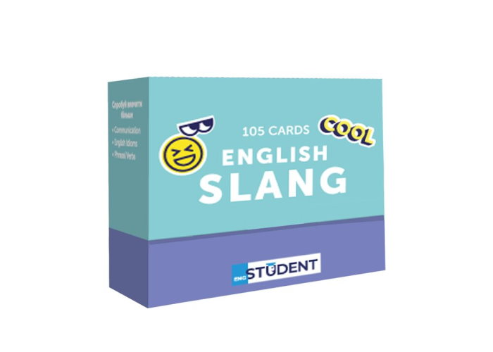 Картки для вивчення англійської мови English Student Slang (укр.)