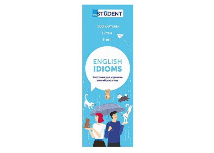 Картки для вивчення англійської мови English Student Idioms (рос.)