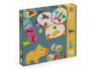 Динозаври 3 в 1: Бінго + Мемо + Доміно (Dinosaurs: Bingo + Memo + Domino)