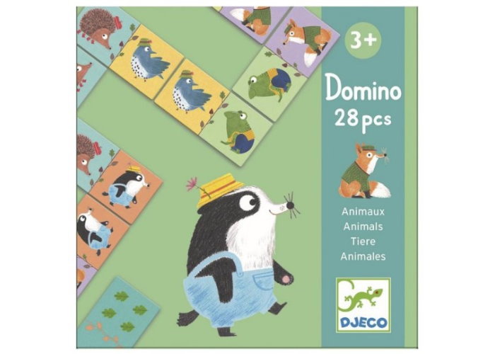 Детское домино. Весёлые животные (Domino Animals, 28 pcs)