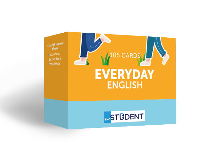Картки для вивчення английскої мови English Student Everyday English (укр.)