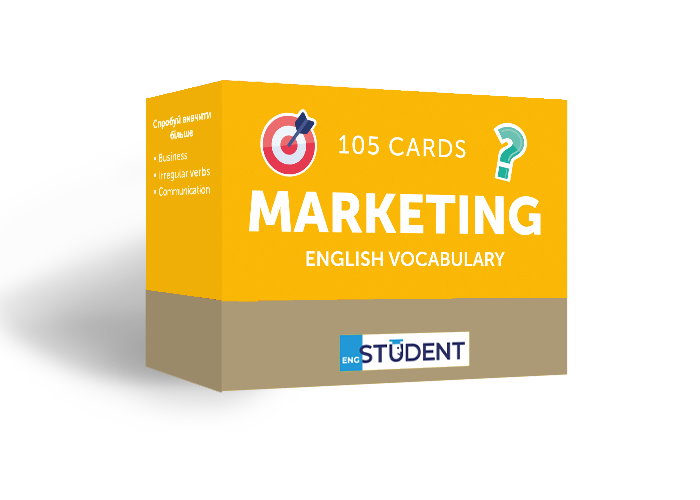 Картки для вивчення английскої мови English Student Marketing English Vocabulary (укр.)