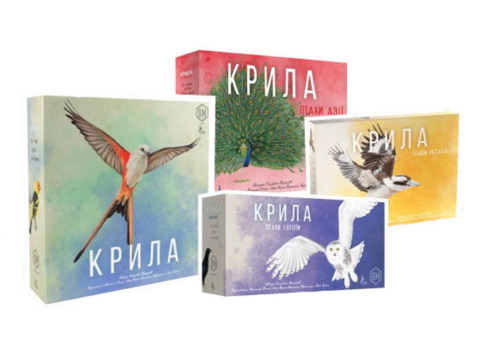 Крылья с дополнениями Птицы Европы + Птицы Океании + Птицы Азии (укр.)