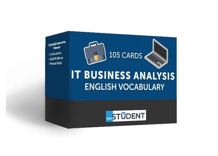 Картки для вивчення англійської мови English Student IT Business Analysis (укр.)